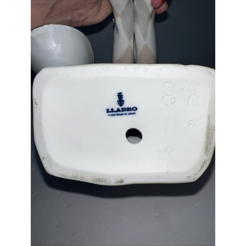 Vintage Lladro NAO 4558 Sad Harlequin Porcelain Figure-see Description - Picture 6 of 9